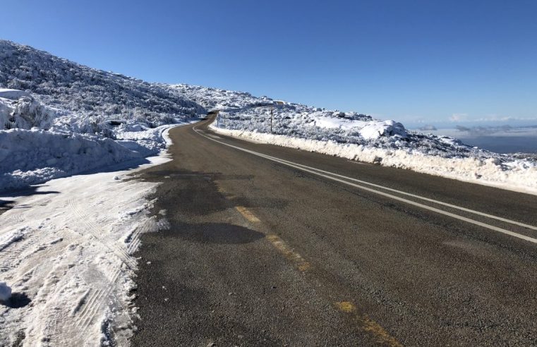 Estrada reaberta no maciço central da Serra da Estrela