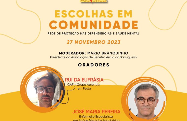 Projeto Novo Alavanca promove conferência sobre Dependências e Saúde Mental