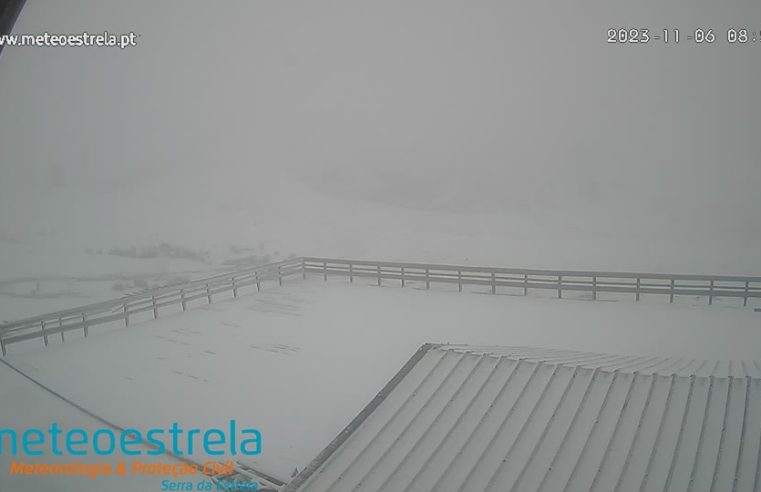 Serra da Estrela acordou pintada de branco