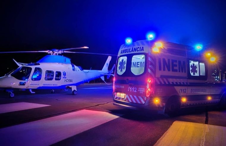 Colisão entre carrinha e motociclo em Vodra. Ferido transportado de helicóptero para Coimbra