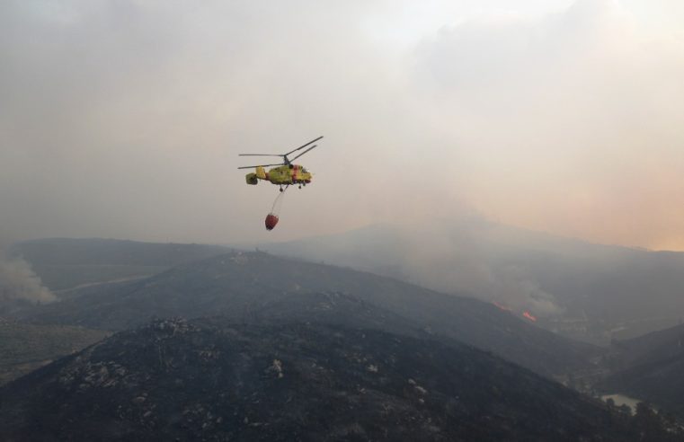 Incêndio em Sandomil mobiliza 64 bombeiros e dois meios aéreos