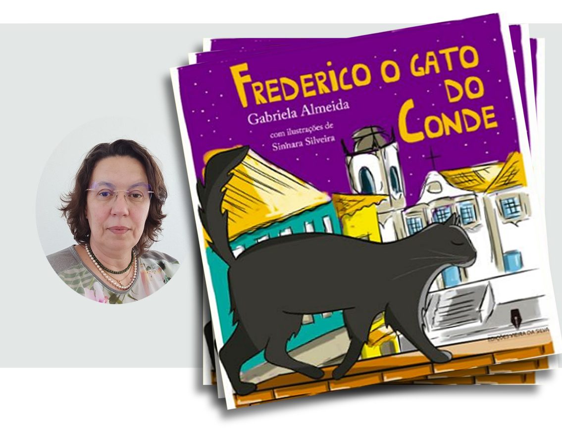 Gabriela Almeida apresenta o livro “Frederico, o Gato do Conde”