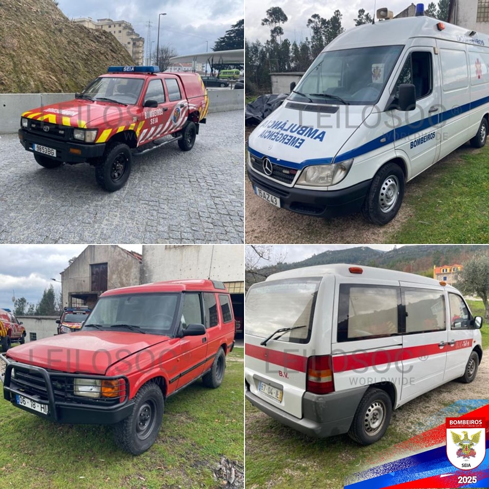 Bombeiros de Seia colocam viaturas à venda