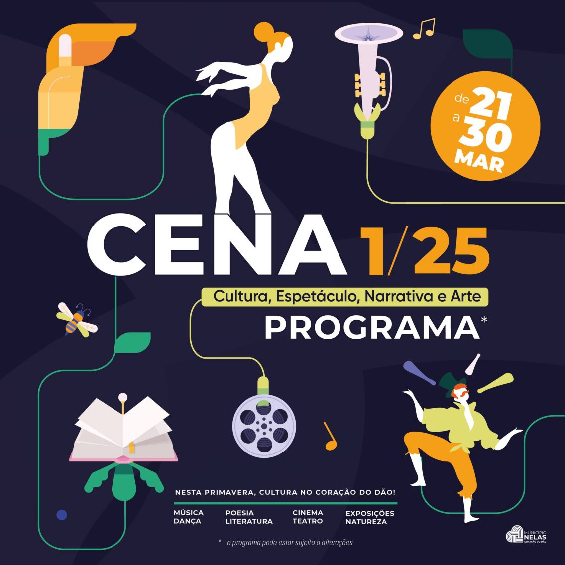 CENA 1/25 traz Cultura a Nelas na chegada da Primavera