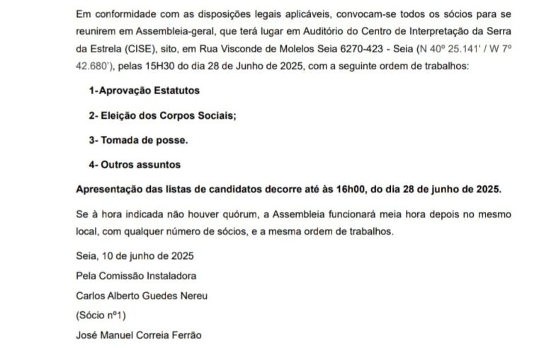 Associação Paraquedistas da Estrela elege primeiros órgãos sociais