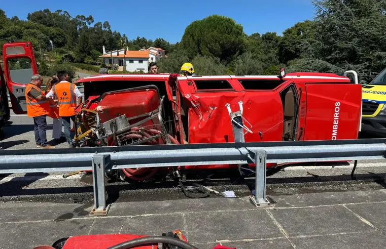Bombeiros de Vila Nova de Tazem  sofrem acidente