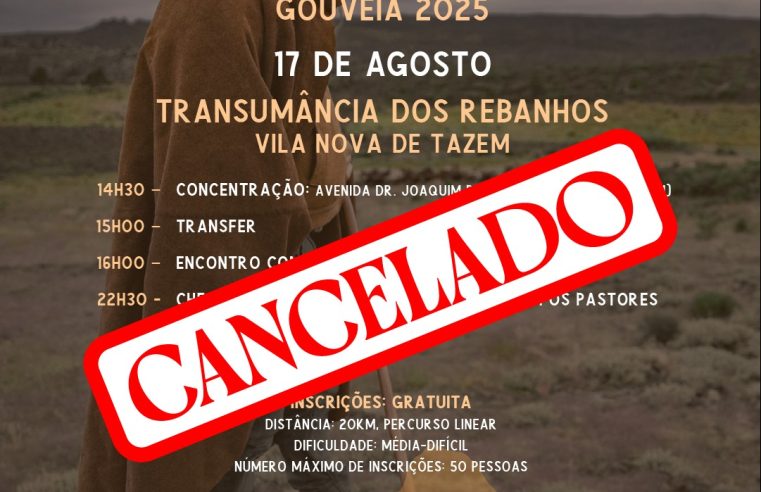 Município de Gouveia cancela caminhada de acompanhamento da descida dos rebanhos