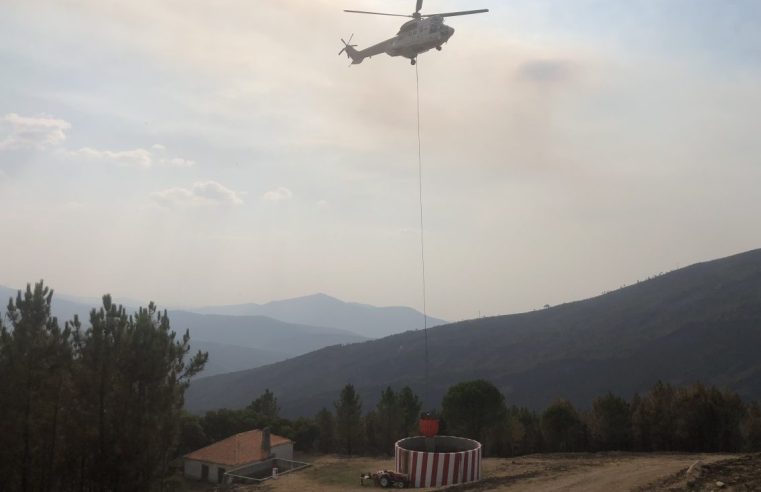 Meios aéreos chegam em força ao incêndio de Seia