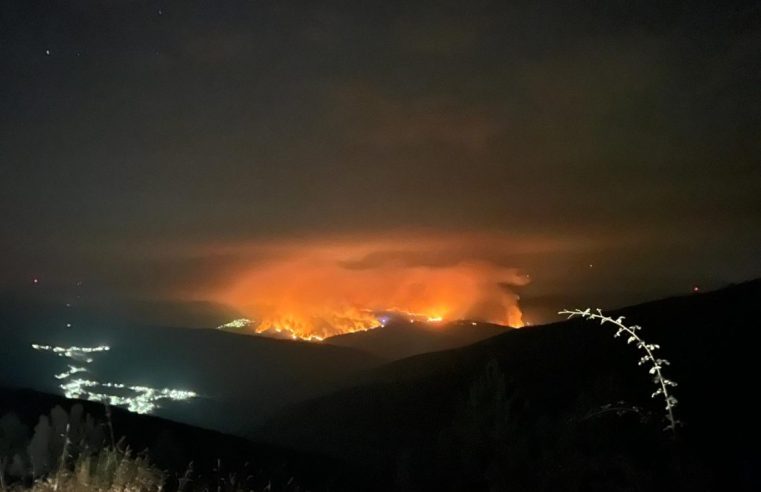 Incêndio de Seia coloca em perigo freguesia de Teixeira