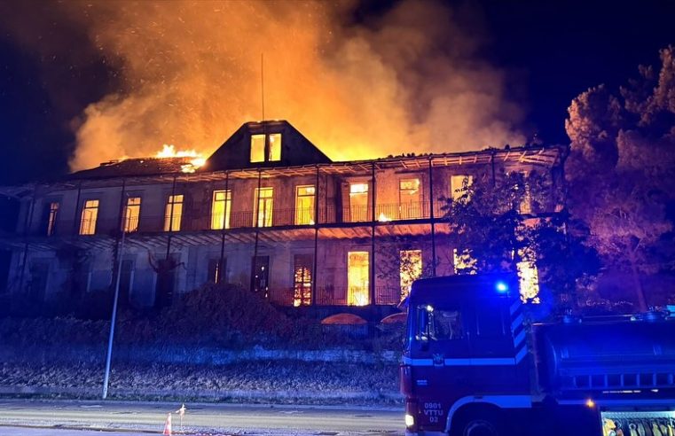 Incêndio atinge Pavilhão Rainha D. Amélia na Guarda