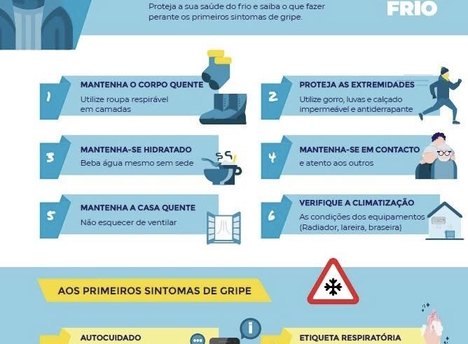 Descida das temperaturas reforça importância da prevenção e dos cuidados de saúde