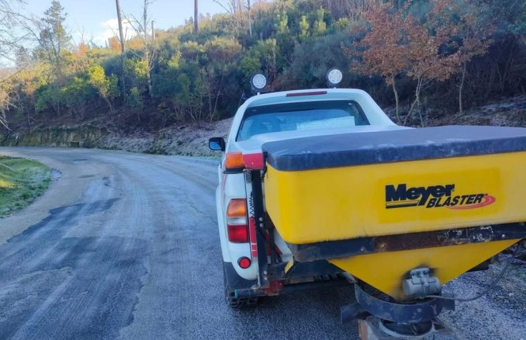 Município de Seia reforça prevenção rodoviária devido à formação de gelo