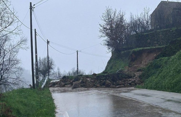 EN230 cortada ao trânsito em Oliveira do Hospital devido a deslizamento de terras
