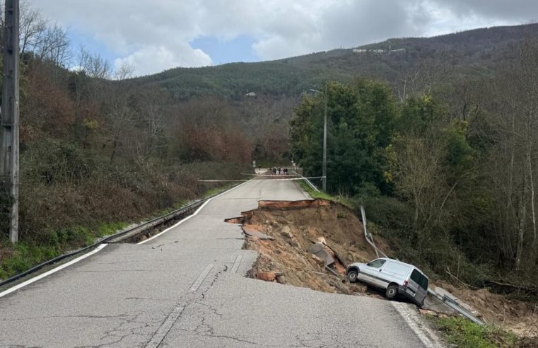 “Perdemos a Estrada do Vale do Alva”: colapso corta ligação vital no concelho de Oliveira do Hospital