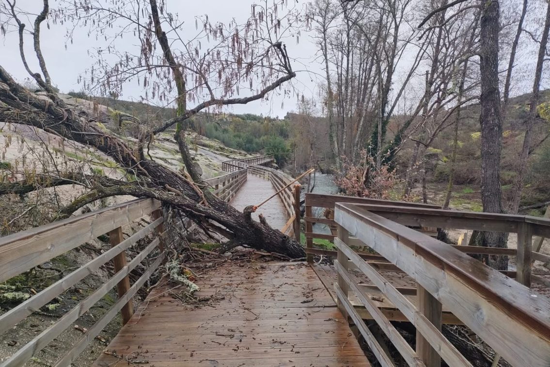 Mau tempo condiciona circulação na Rota do Rio Seia