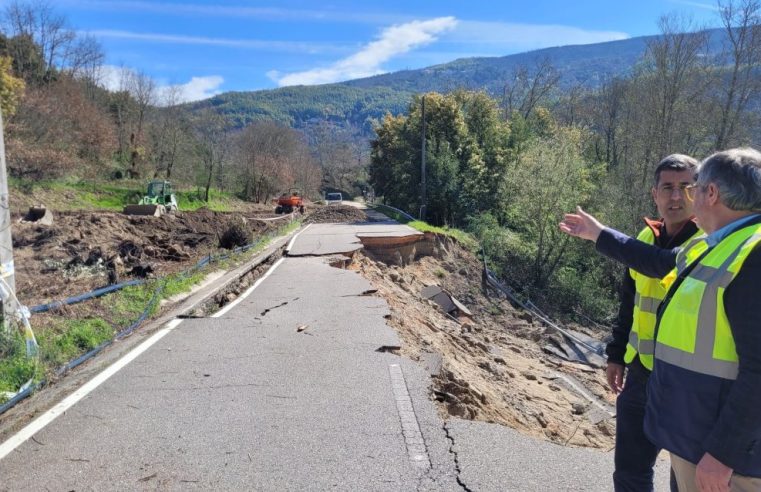 Oliveira do Hospital intervém em vias danificadas pela tempestade ‘Kristin’