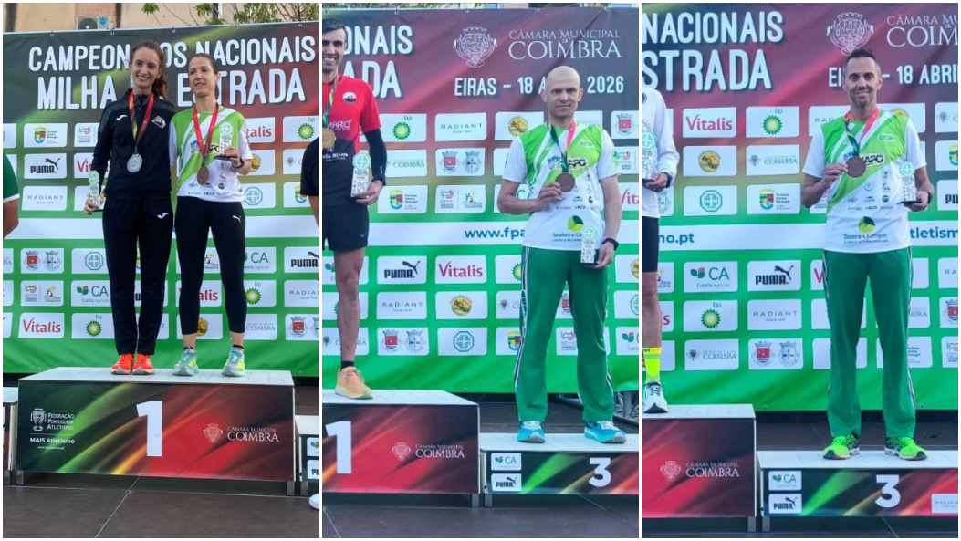 Senhora do Desterro conquista três pódios nos Nacionais de Milha em Estrada
