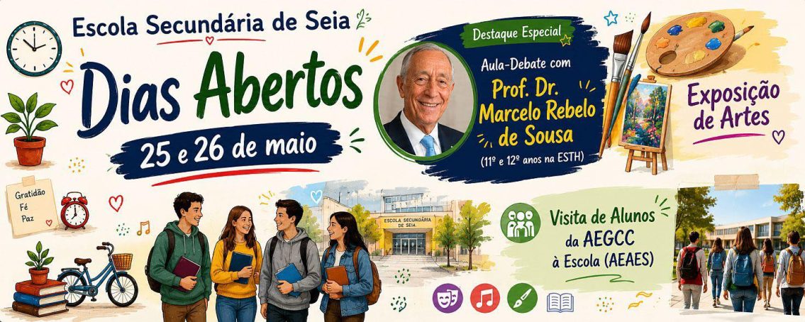 Secundária de Seia promove Dias Abertos com atividades, exposições e visita de Marcelo Rebelo de Sousa